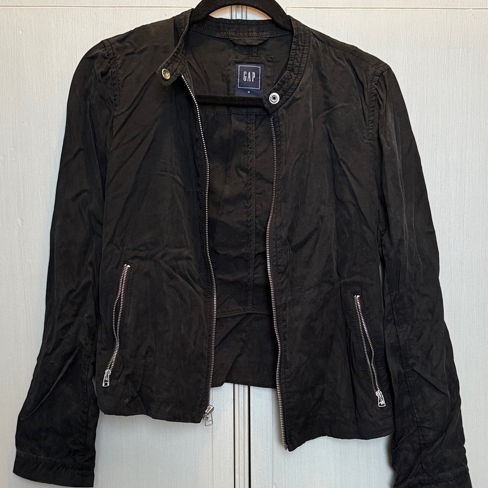 GAP Women's Black Bomber Jacket